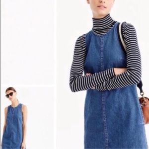 J.Crew - Trademark Blue Denim Shift Dress with Pockets - Size: 4 -